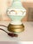 Exceptional mid-century modern ceramic table lamp from the 1940s/1950s. Features a classic Hollywood Regency / French...