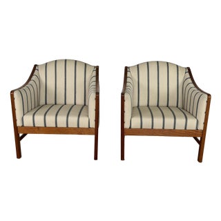 Danish Pine Armchairs from Form 75, Galten, Denmark, 1970s, Set of 2 For Sale