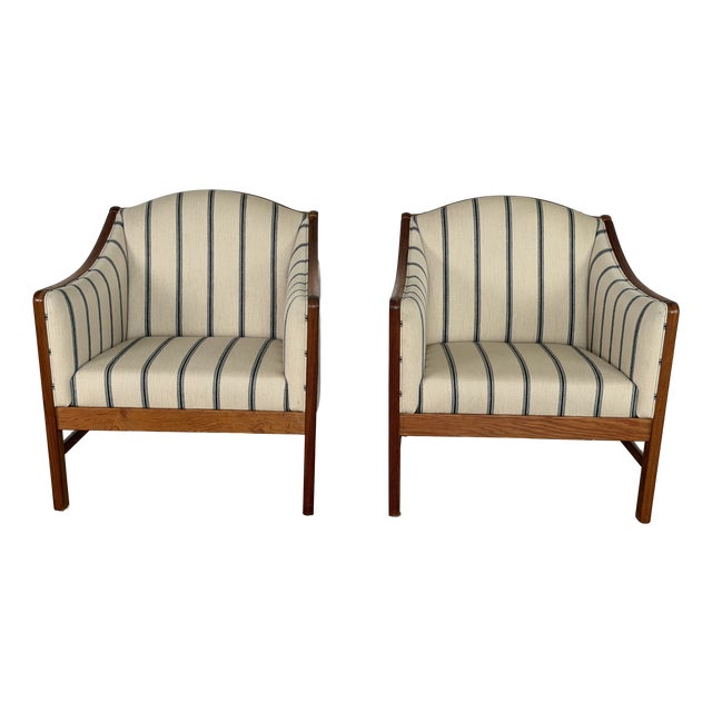 Danish Pine Armchairs from Form 75, Galten, Denmark, 1970s, Set of 2 For Sale