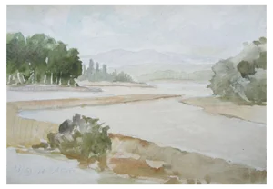 Herberts Mangolds, Beloretsk, 1970, Watercolor on Paper