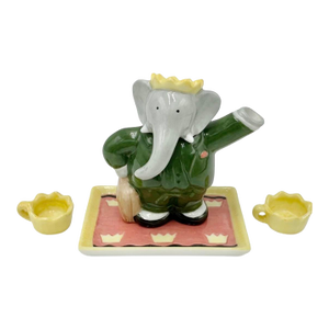 Vintage Babar Elephant Miniatuare Tea Set