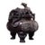 Bronze Silver-Washed Dragon Tripod Censer — High Relief Lidded Incense Burner For Sale