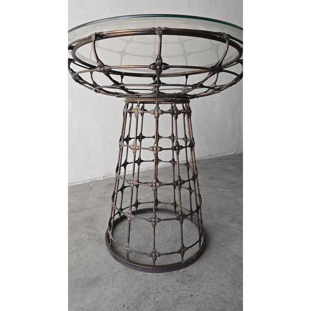 Vintage Rustic European Style Garden Patio Table For Sale In Las Vegas - Image 6 of 8