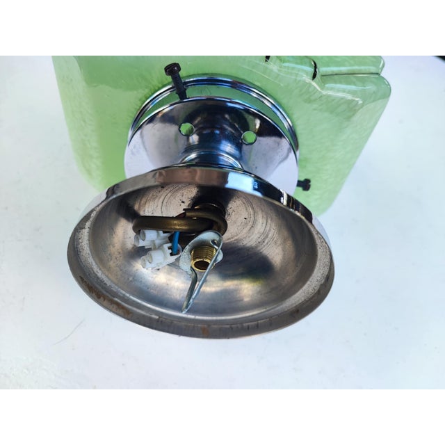 Art Deco Brass Ceiling Lamp, 1920s For Sale - Image 3 of 7