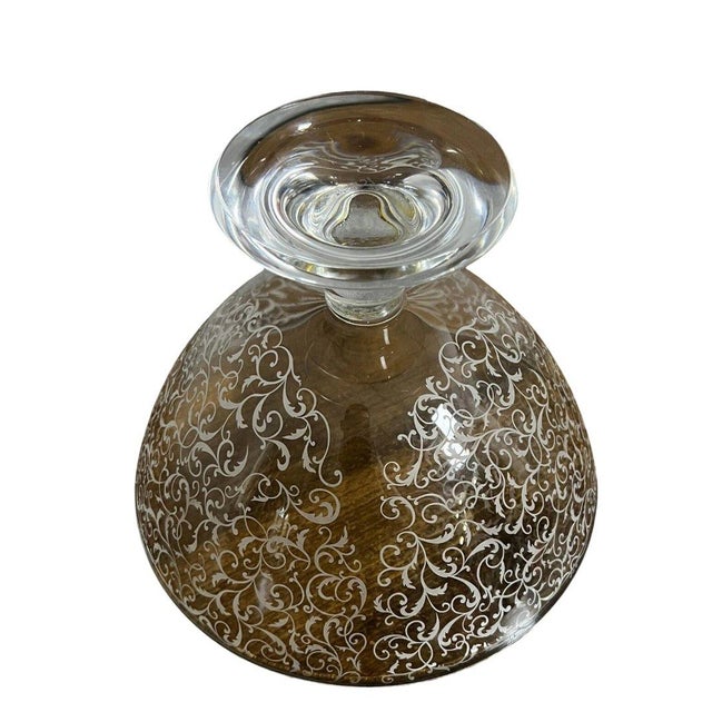 Large Baccarat Crystal Centerpiece Bowl on Pedestal, 1930s For Sale - Image 3 of 5