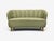 Mid-Century Modern Asko, Sofa, Green Fabric, Lacquered Wood, Finland, 1950s For Sale - Image 3 of 10