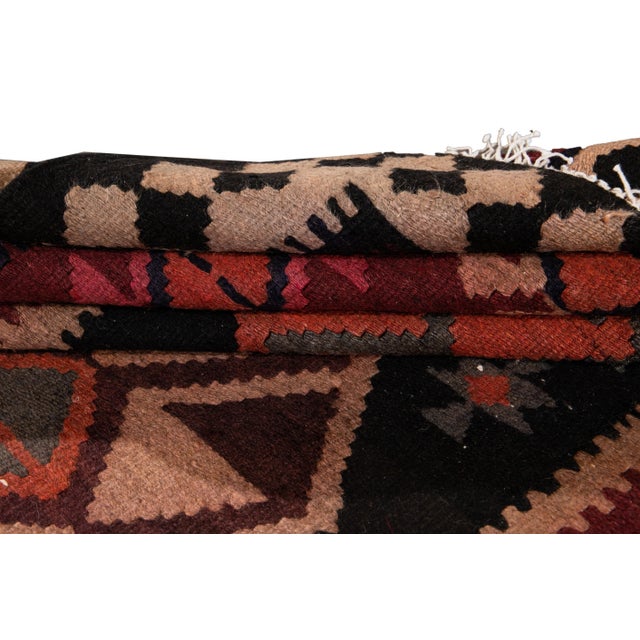 Mid 20th Century Mid-20th Century Vintage Kilim Runner Rug 5' 1" X 12' 2''. For Sale - Image 5 of 13