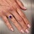 Natural Sapphire Diamond Ring 14k W Gold 3.18 TCW Certified, , Size 7 For Sale - Image 17 of 18