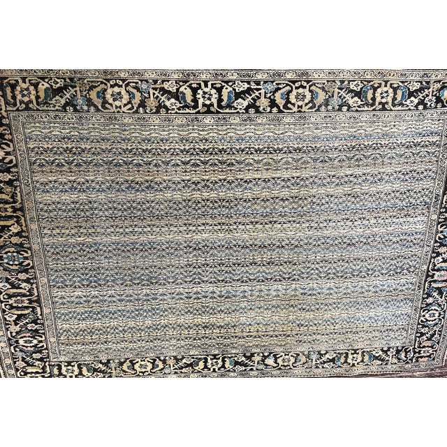 Textile Antique Persian Feraghan Sarouk Rug For Sale - Image 7 of 9