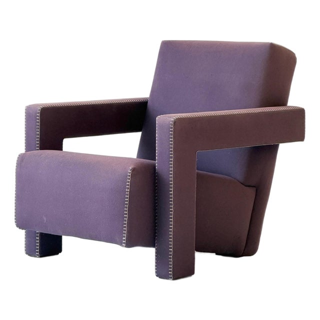 1980s Utrecht Lounge Chair by Gerrit Rietveld for Cassina For Sale