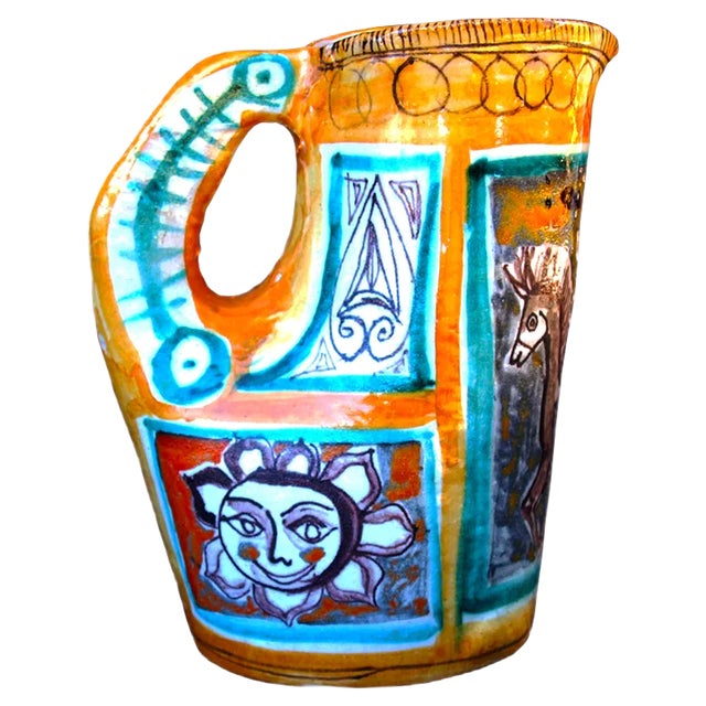 Vintage Pitcher Vase by Elio Schiavon, 1950s For Sale