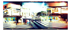 Tokyo Crossing, Cross-Processed Photography on Paper, 2019