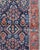 Antique Persian Tabriz Carpet With Botanical Elements in Navy Blue, Red-Orange For Sale - Image 4 of 8