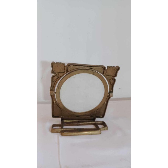 Art Deco Brass Dressing Mirror, 1920s-1930s For Sale - Image 11 of 16
