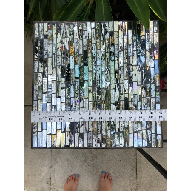 Contemporary Glass Mosaic End Tables a Pair Chairish