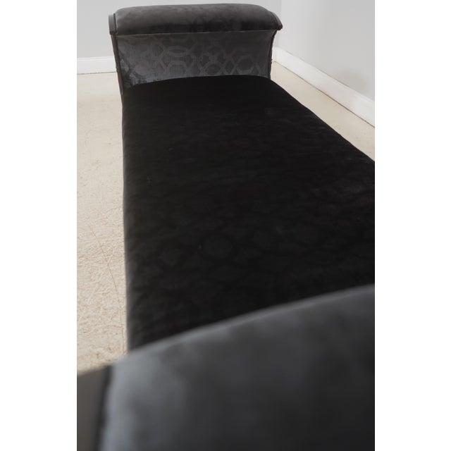 Henredon Mahogany Regency Chase Fainting Couch or Recamier For Sale - Image 10 of 18