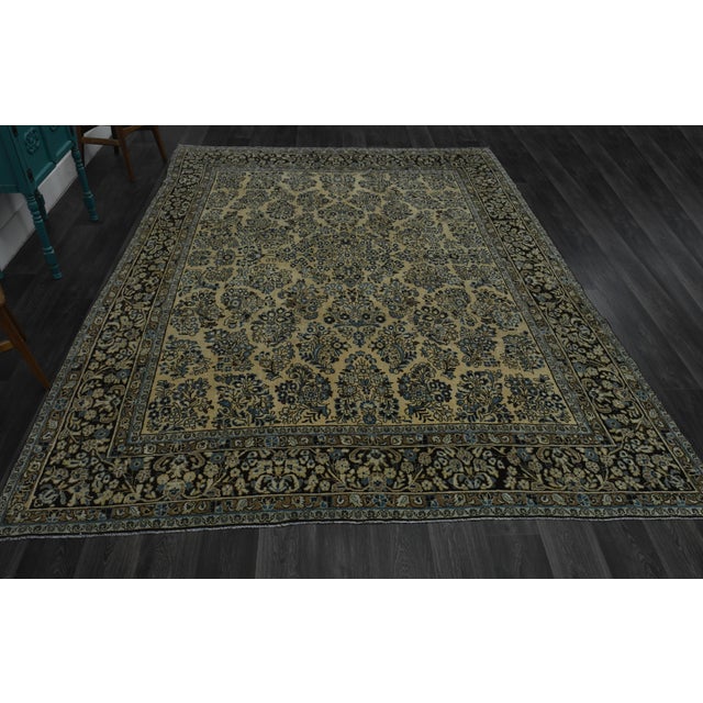 Vintage Persian Hand-Knotted area rug is a semi-antique vintage area rug. The '70s Eastern region of Anatolian's unique...