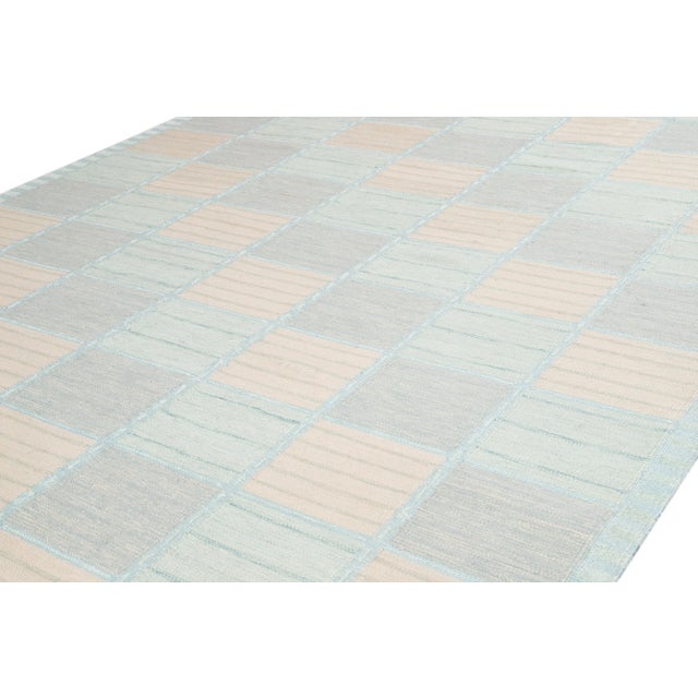 21st Century Pastel Modern Swedish Style Rug For Sale - Image 11 of 13