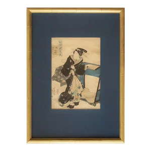Edo Era Utagawa Kunisada Woodblock Print, C. 1850s