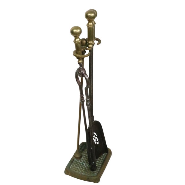 Antique Fireplace Tool Set For Sale In New York - Image 6 of 12