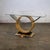 Late 20th Century Art Deco Revival to Postmodern Sofa or Console Table Geometric Gold and Silver Leaf Base For Sale - Image 18 of 18
