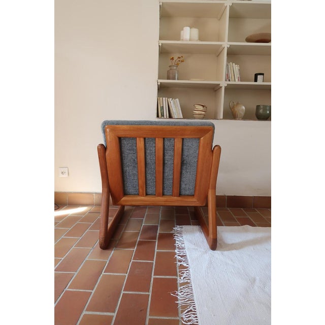 Teak Sledge-Base Lounge Chairs by Komfort, Denmark, 1960s, Set of 2 For Sale - Image 14 of 18