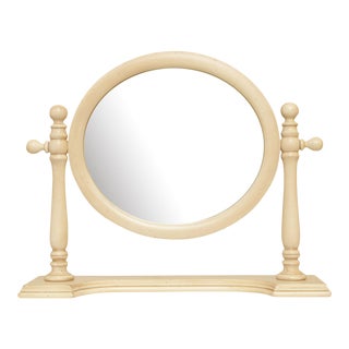 Grange French Cream Painted Table Top Vanity or Dressing Mirror For Sale