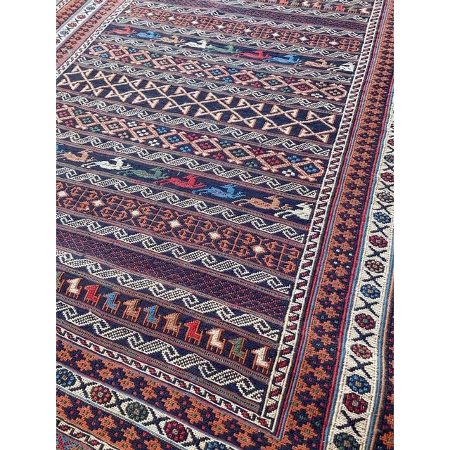 Vintage Azerbaïdjan Soukak Kilim Rug For Sale - Image 12 of 15