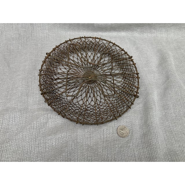 French Wire Collapsible Egg Basket For Sale - Image 16 of 18