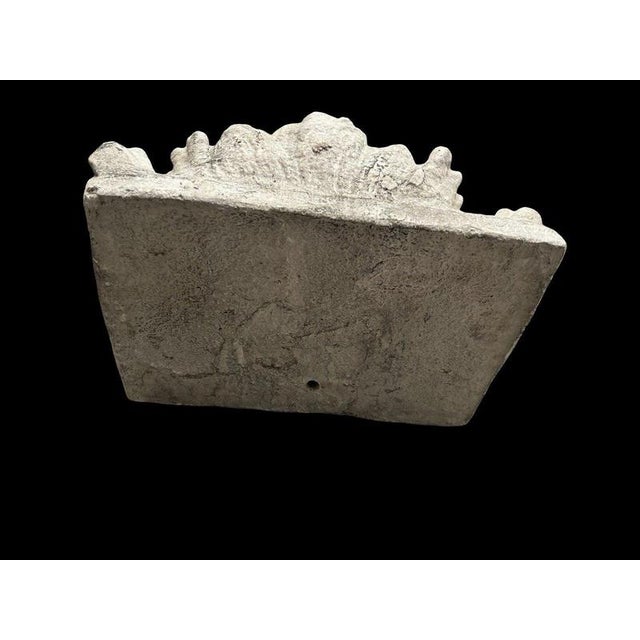 Cast Stone Lion Head Fountain Mask with Oak Leaves and Acorns For Sale - Image 6 of 16