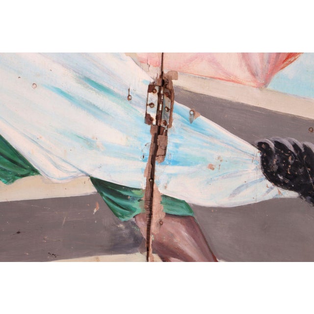Monumental Ghanaian "Concert Party" Fragmentary Bifold Painting by Mark Anthony For Sale - Image 17 of 18