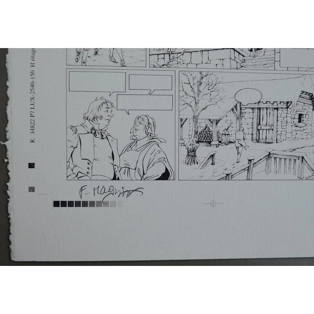 Florence magnin héritage emilie t03 the exiled, 2004 page 15 printing board technique noir / process black film signed by...