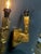 Metal Pair of Gold-Plated Sconces For Sale - Image 7 of 9