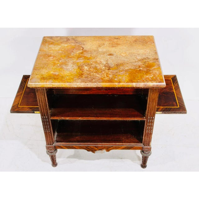 Neoclassical A Neoclassical Style Marble Top Bookstand, Circa 1900, For Sale - Image 3 of 5
