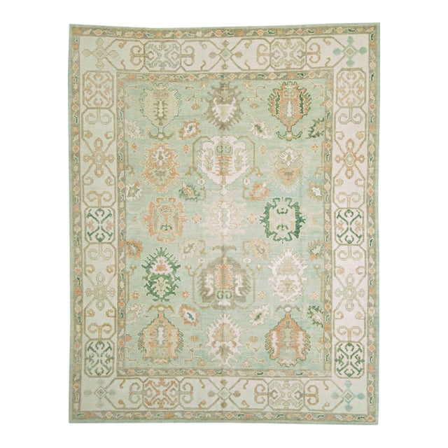 Turkish Oushak Rug 8'2" x 10'5" For Sale