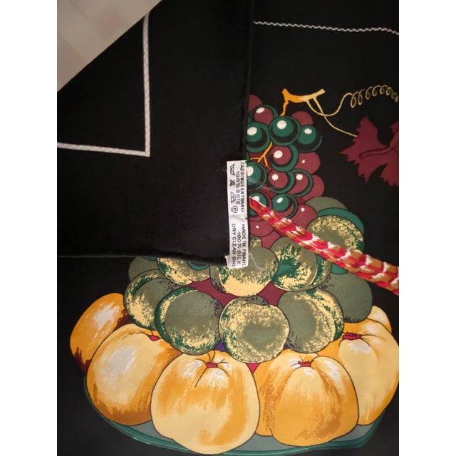 Textile 1960s Hermes Scarf "Gastronomie" For Sale - Image 7 of 11