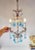 Vintage Italian Chandelier with Blue Glass Droplets, 1950s For Sale - Image 3 of 9