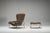 Set of Swedish Lounge Chair and Ottoman in Chrome and Brown Leather by Scapa Rydaholm, 1960s For Sale - Image 17 of 18