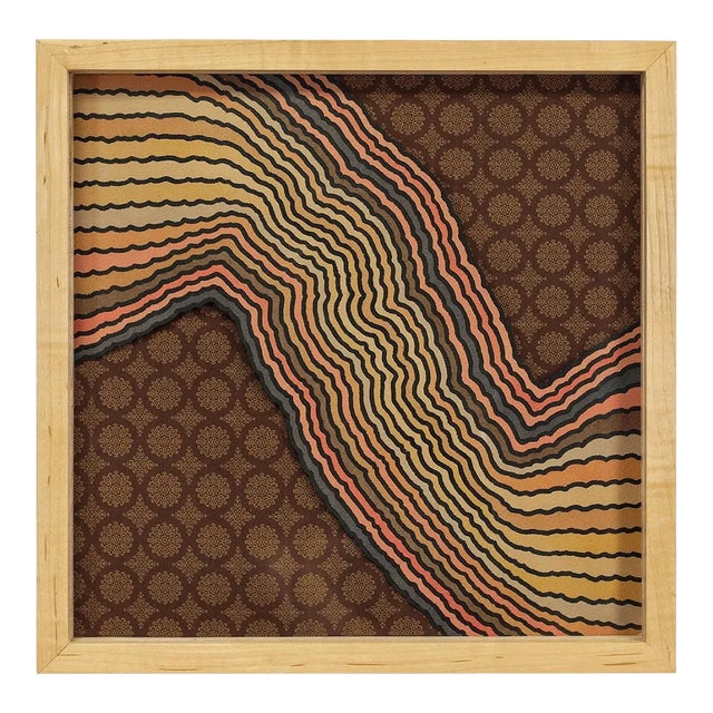 Henry Pearson, Untitled Mod Op Art 1967 Painting on Silk, 1967 For Sale