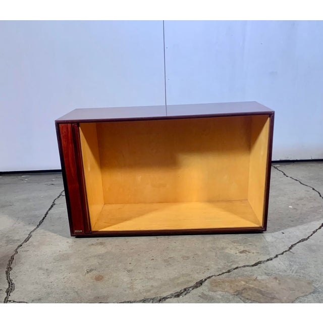 Mid-Century Modern 1960s Philip Rosewood Entertainment Cabinet With Tambour Doors For Sale - Image 3 of 11