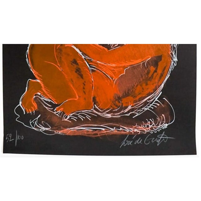 Modern Jose De Creeft Figural Nude Lithograph For Sale - Image 3 of 6