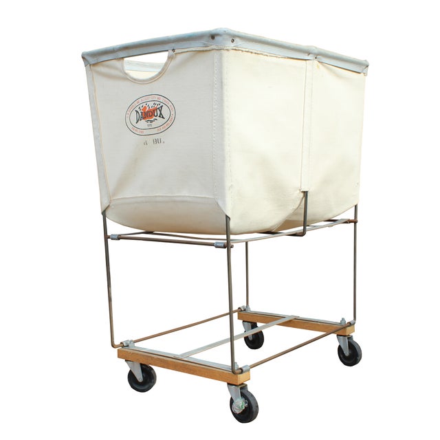 Vintage Dandux Industrial Laundry Cart Chairish