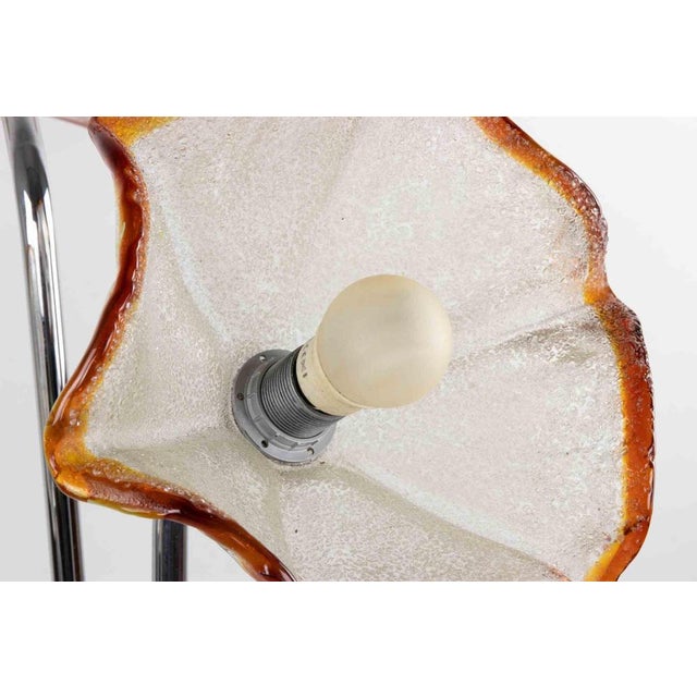Metal Vintage Murano Glass Lamp by Toni Zuccheri, 1970s For Sale - Image 7 of 9