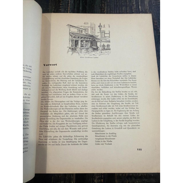 Cream Vintage First Edition Copy of Ladenbau (Shop Construction) 1934 For Sale - Image 8 of 12