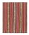 Textile 1950s Vintage Chaput Kilim in Red, Beige-Brown, Multicolor Stripe Patterns For Sale - Image 7 of 7