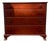 Solid Wood Early American Dresser, Vintage 4 Drawer Chest, Maple Wood Bedroom Storage For Sale