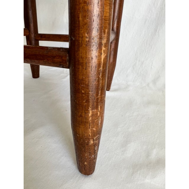 Antique Child's Ladder-Back Chair With Cane Seat - Early 20th Century For Sale - Image 9 of 12