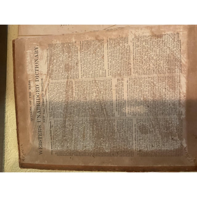 Mid 19th Century Mid 19th Century Webster Dictionary For Sale - Image 5 of 11