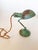 Antique Industrial Turquoise Heavy Brass Shelf or Hang Task Lamp, Articulating For Sale - Image 10 of 15
