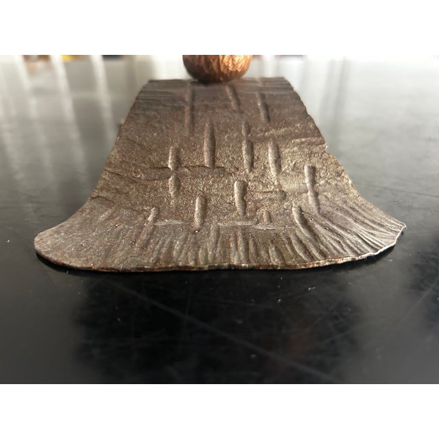Brutalist Candlesticks in Wrought Iron and Copper, 1970s, Set of 2 For Sale - Image 10 of 15
